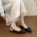French-style Gentle Evening Breeze Small Square-toed Wedge Heel Closed-toe Sandals For Women, 2026 New Fairy-style With_vogvips.com