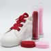 Shoelace Flat Knit Shoelace Polyester Hollow Double Solid Color Shoe Rope_vogvips.com