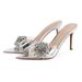 Summer New Pointed Toe One-Strap Rhinestone High Heel For Women, European And American Style, Sexy Thin Heel,_vogvips.com