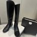High Version Xiaoxiangfeng Black Flat-bottomed Boots Women's 24 New Round Head But Knee Boots Women's Tall Thin Boots_vogvips.com