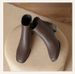 Martin Boots Autumn And Winter New 2025Style Fleece Chunky French Boots Versatile Mid-heel Solid Color Trendy Women's Shoes_vogvips.com
