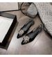 Women’s Shoes French Pointed Flats – 2.5cm Chunky Heel Slip-Ons (2 Colors)_vogvips.com