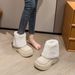 Online Celebrity Snow Boots Women's Winter 2025 New Short Niche Thick Bottom Furry Pants Boots With Velvet Warm Cotton Shoes_vogvips.com
