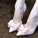 Fashionable, Delicate And Sweet Bow High Heels With Thin Heels, Shallow Mouth And Pointed Toe, Versatile Side Hollow High-heeled Single Shoes_vogvips.com