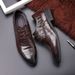 Men's formal leather shoes Men's pointed commuter top sheepskin shoes_vogvips.com