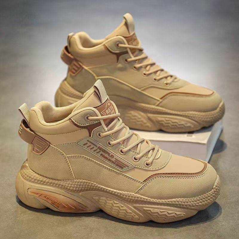 Men's Casual Low-Top Sneakers With Round Toe, Synthetic Leather Upper, Rubber Sole For Comfort And Durability, Lightweight And Breathable Everyday_vogvips.com