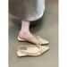 MTX Stunning French Pointed Toe Bowknot Closed-Toe Sandals 2025 New Niche Design Versatile Commuting Date Women's Shoes_vogvips.com