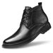 European Warm Series Autumn Winter New Patchwork British Boots Casual Leather High-top Business Cowhide Korean Fashion Trend Men's Shoes_vogvips.com