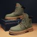 European Warm Series Autumn Winter Extra Martin 4546 High-top Large Size Men's Shoes Desert British Style Black Leather Boots_vogvips.com