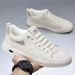 Summer Autumn Cow Leather Sneakers For Men Fashion Casual White Board Shoes Male Breathable Driving Shoes Man_vogvips.com