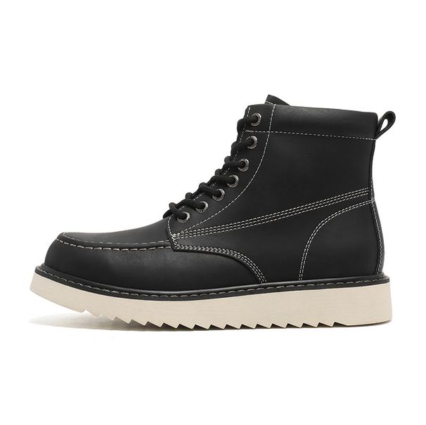 European Warm Series Martin Boots 2025 Autumn Winter New High-top Men's Outdoor Work Shoes Thick-soled Street Fashion Versatile Style_vogvips.com