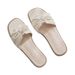 Genuine Soft Leather For Women, Outdoor Beach Travel Shoes, Low-heeled Soft-soled Slip-on , Soft Surface Fairy , Trendy_vogvips.com