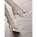 Chuyuji French-style Elegant Cross-strap Bow-tie Closed-toe Sandals Women, Suitable For Commuting, With Pointed Toe And_vogvips.com
