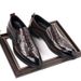 New Fashion Men's British Black Business Casual Loafer Shoes Daily Driving Office Leather Shoes One Foot Pedal Lazy Brown Banquet Dress Wedding Men's_vogvips.com