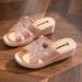 Women's High-heeled Slippers Summer Outer Wear Thick-soled Fashion Home Non-slip Mother Shoes Soft-soled Social Slope Heel Cool Slippers_vogvips.com