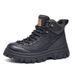 European Warm Series 2025 Autumn Winter Martin Boots Men Thick Sole Mid-top Trendy Work Outdoor Climbing Wear-resistant Leather Shoes_vogvips.com