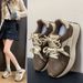 Little White Shoes Women's Platform Female Students' Leisure Sports Versatile Forrest Gump Shoes Street Shooting_vogvips.com