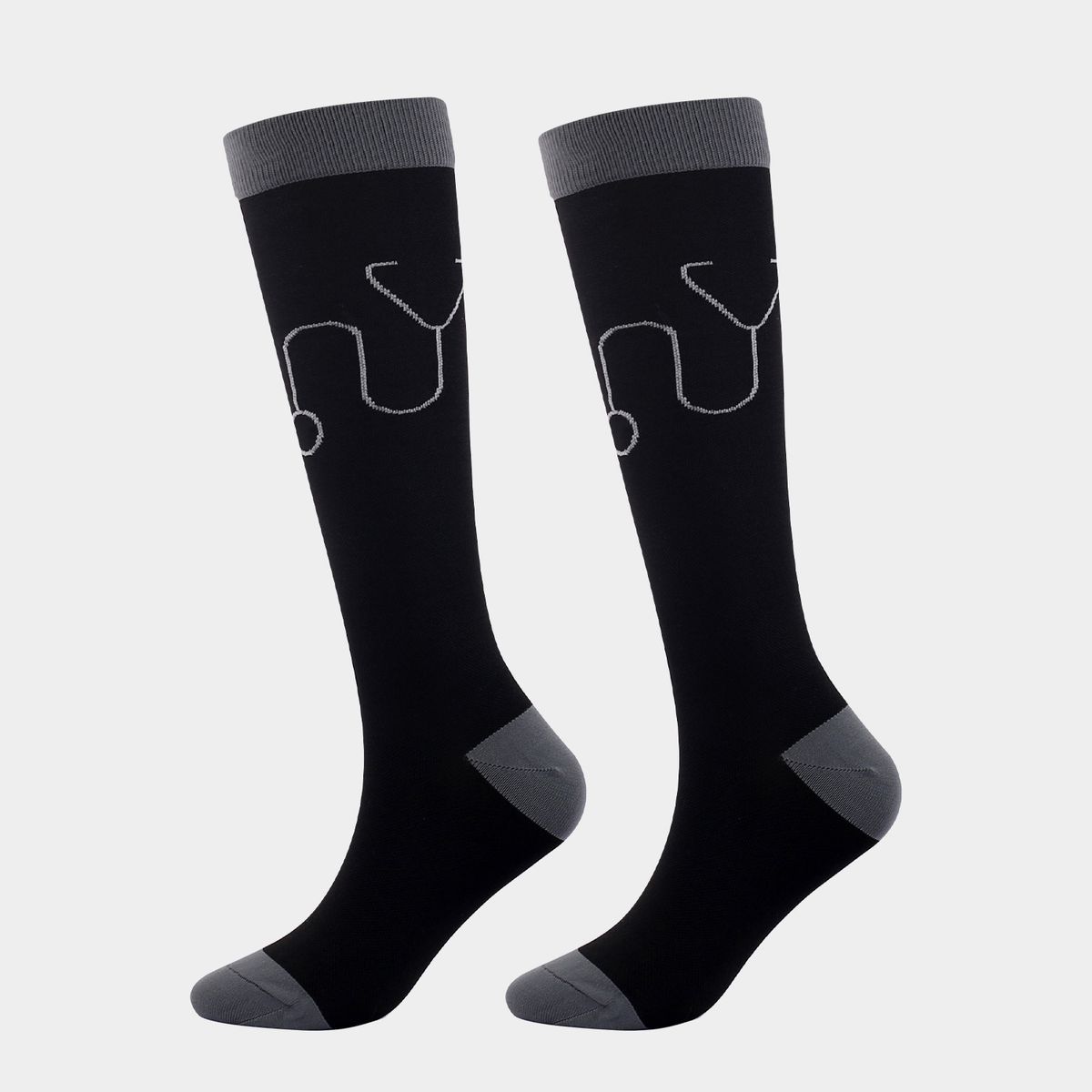 New pressure socks for medical nurses heart-shaped sports compression stockings_vogvips.com
