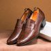Men's Classic Retro Heels Men's Shoes European And American Business Banquet Heels Brown British Style Casual Suit Leather Shoes_vogvips.com