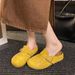 Trendy Chunky-Heel Mule Sandals – Punk-Inspired With Metal Buckle (Khaki, Dark Brown, Yellow, Pink, Sizes 35-40)_vogvips.com