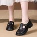 Soft Leather Mary Jane Shoes For Women, 26 Spring New Style, British Style Round Toe_vogvips.com