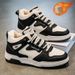 Winter Men's Shoes: High-top Fleece, Trendy And Versatile Thick-soled, Warm Cotton Shoes_vogvips.com