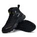 Men's High Top Steel Toe Safety Boots,Microfiber Leather Upper, Non-Slip Rubber Sole For Miners, Construction & Factory Workers Work Shoes_vogvips.com