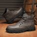 European Warm Series Live Streaming Men's Martin Autumn Winter New British Style Work Youth Trendy Leather Boots_vogvips.com