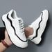 Slanted Head Sports Casual Genuine Leather Sneakers Trendy Men's Korean Style Versatile Shoes_vogvips.com