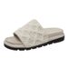 Women's European American Style Printed Platform Sandals Velcro Apricot EVA Slippers For Summer Popular Online Style_vogvips.com