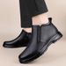 Warm Leather Boots Men's Leather High-top Men's Shoes Wind Boots Non-slip And Wear-resistant Lace-up Tooling Shoes Cotton Shoes_vogvips.com