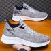 2025 New One Click Spring Men's Trend Casual Sports Breathable Mesh Fashionable Soft Soled Shoes_vogvips.com