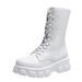2024 Autumn Winter New Mid-Calf Motorcycle British Style Thick Sole IS Martin Short Women's Trendy Internet Celebrity_vogvips.com