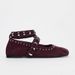 Retro Rivet Shoes For Women Spring And Autumn Fashion Round Head Versatile Ballet Shoes One Strap Casual Flat Shoes Black_vogvips.com