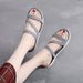 Outer Wear Korean Style For Women Soft 2026 Summer New Trendy Beach Fashion Color Block Thick Sole Slippers_vogvips.com