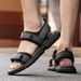 Men's Sandals, Driver's Men's Thick Soles, Breathable And Versatile In Summer, Minimalist Trend_vogvips.com