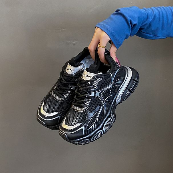 Trend Breathable Dad Shoes Female Student Casual Shoes Female Platform Running Shoes_vogvips.com