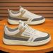Men's Casual Sneakers Breathable Round-Toe Low-Top Shoes With Rubber Sole For Comfort And Style Casual Sneakers Trendy Shoes_vogvips.com