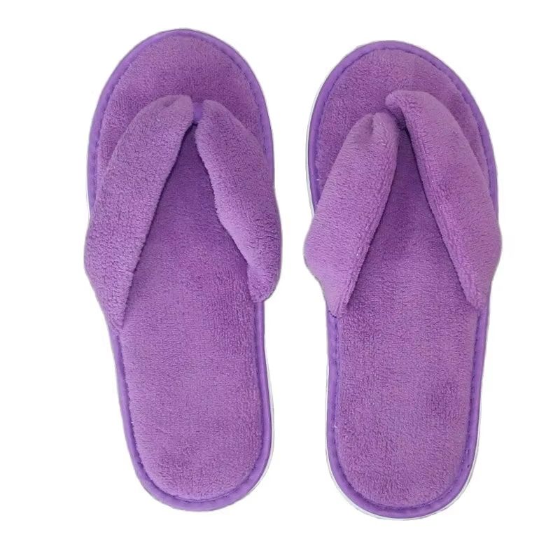 Winter Hotel Soft Slippers Men Women Travel Disposable Cotton Flip-Flops Home Hospitality Soft SPA Guest Slides Indoor House_vogvips.com