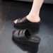 High-heeled Women's Summer Outdoor Slippers, Thick-soled Indoor Home Bathroom Non-slip New Style Height-increasing_vogvips.com