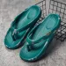 2026 New Plus Size Flip Flops Thick Soled Outdoor Beach Shoes Lightweight And Breathable Couple Clip On Sandals_vogvips.com