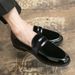 Regal Footwear Autumn 2024 Business High-end Formal Leather Men's Slip-on Black Wedding Shoes_vogvips.com