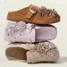 Rhinestone Birkenstocks Women's Thick Sole Retro Slip-On Mules Closed Toe Half Slip-On Fireworks Holiday Shoes_vogvips.com