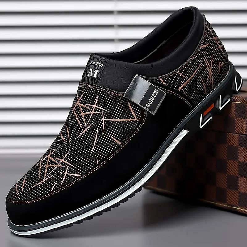 Men's Formal Shoes Cowhide Leather Shoes Banquet Professional Men's Comfortable Low Top British Casual Shoes Large Size Shoes_vogvips.com