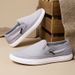 Euro Step Straight New Lazy Loafers Men's Cloth Korean Style Trendy Casual Shoes_vogvips.com