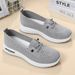 Women's shoes Breathable light comfortable casual shoes flying woven shoes_vogvips.com