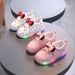 2026 Spring And Autumn Children's Light-Up Sneakers For Girls, Bowknot Polka Dot Casual Baby Glowing Shoes, Trendy_vogvips.com