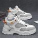 Men's Fashion Low-Top Sneakers - Breathable Casual Slip-On Shoes With Platform Sole, Minimalist Korean Style, Black/Tan/White_vogvips.com