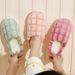 Women's Winter 2025 New Indoor Home Non-Slip Warm Furry Couple Cotton Slippers Maternity Shoes_vogvips.com