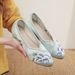 Women’s Shoes Spring New Elegant Ancient Style Pointed Toe Women's Shoes Old Mid Heel Cloth Shoes All Match Cheongsam Shoes_vogvips.com